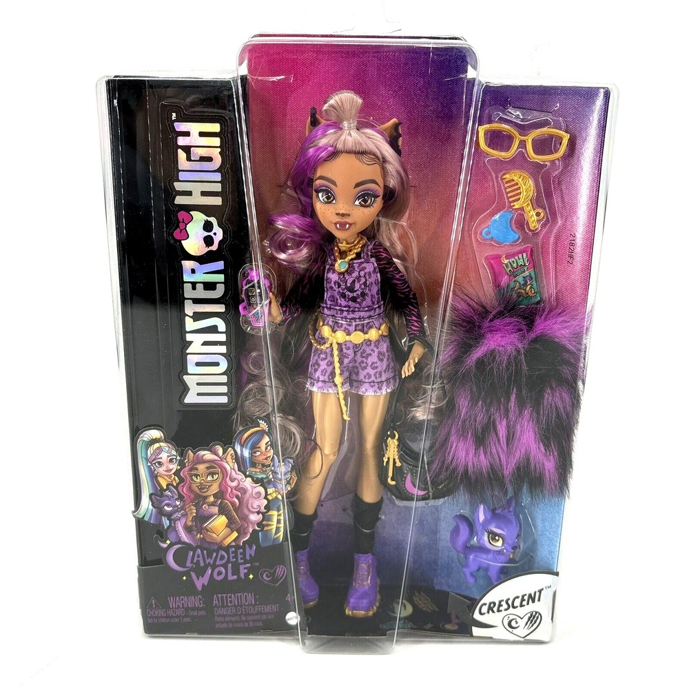 Monster High Clawdeen Wolf With Crescent Mattel New Unopened Fast Shipping‎